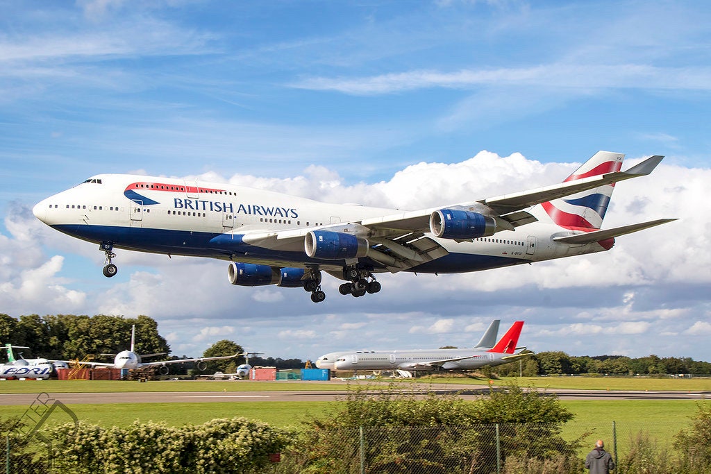 British Airways Boeing 747 G-BYGD Plane Skin Luggage Tag Keychain Keyring | Aviation Gift | Concorde Airbus Collectible for Pilot Cabin BA