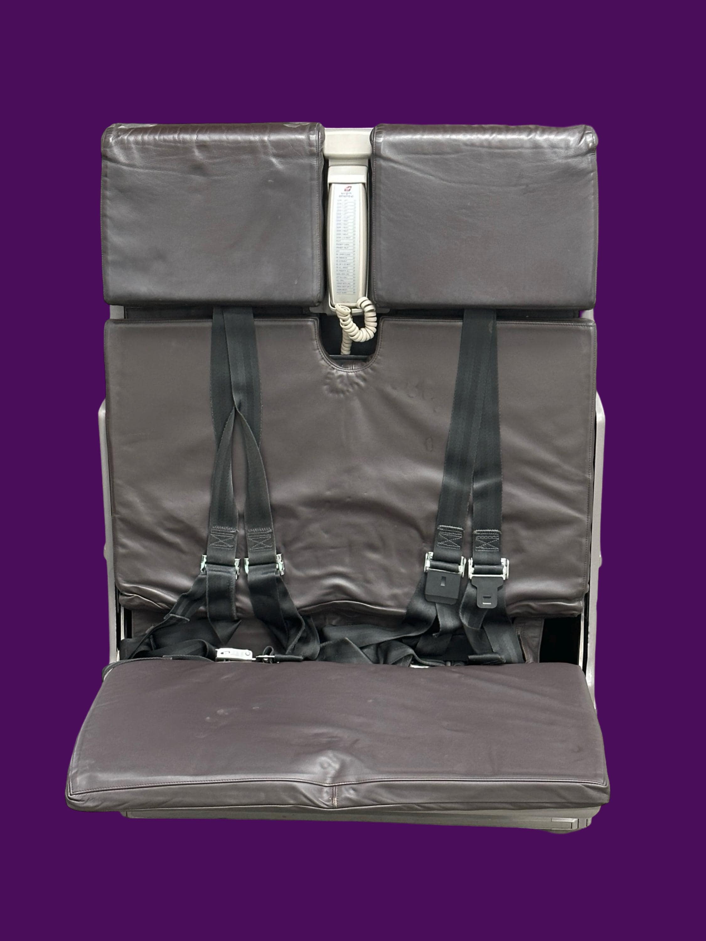 Virgin Atlantic Boeing 747 G-VXLG Flight Attendant Crew Seat Pursor Host Hostess Collectible Memorabilia Gift Jumbo Jet 747-400 Door Phone