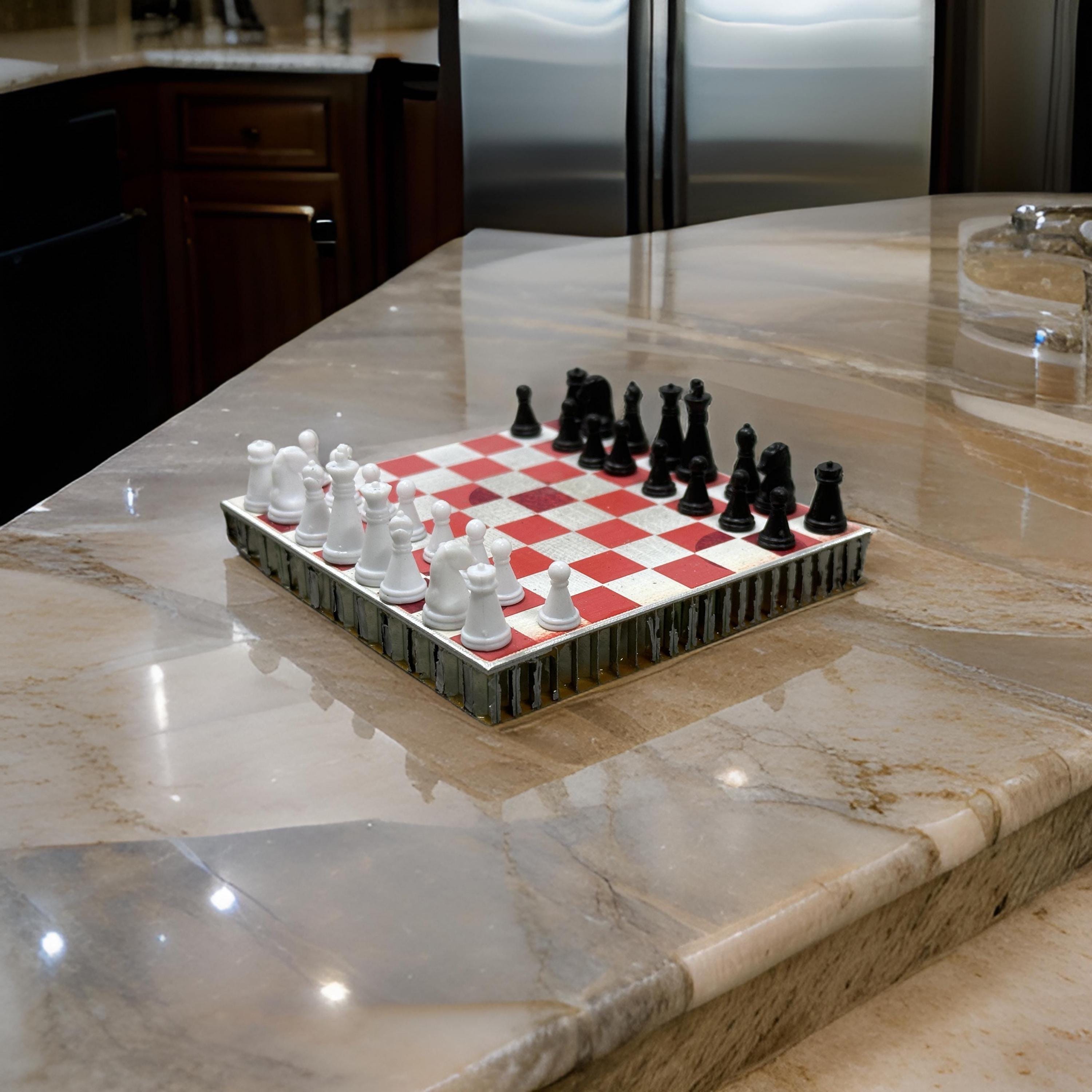 British Airways Boeing 747 Fuselage Cut Chess Board Set World’s First Collectible Airbus memorabilia Pilot gift engraved luxury hack travel