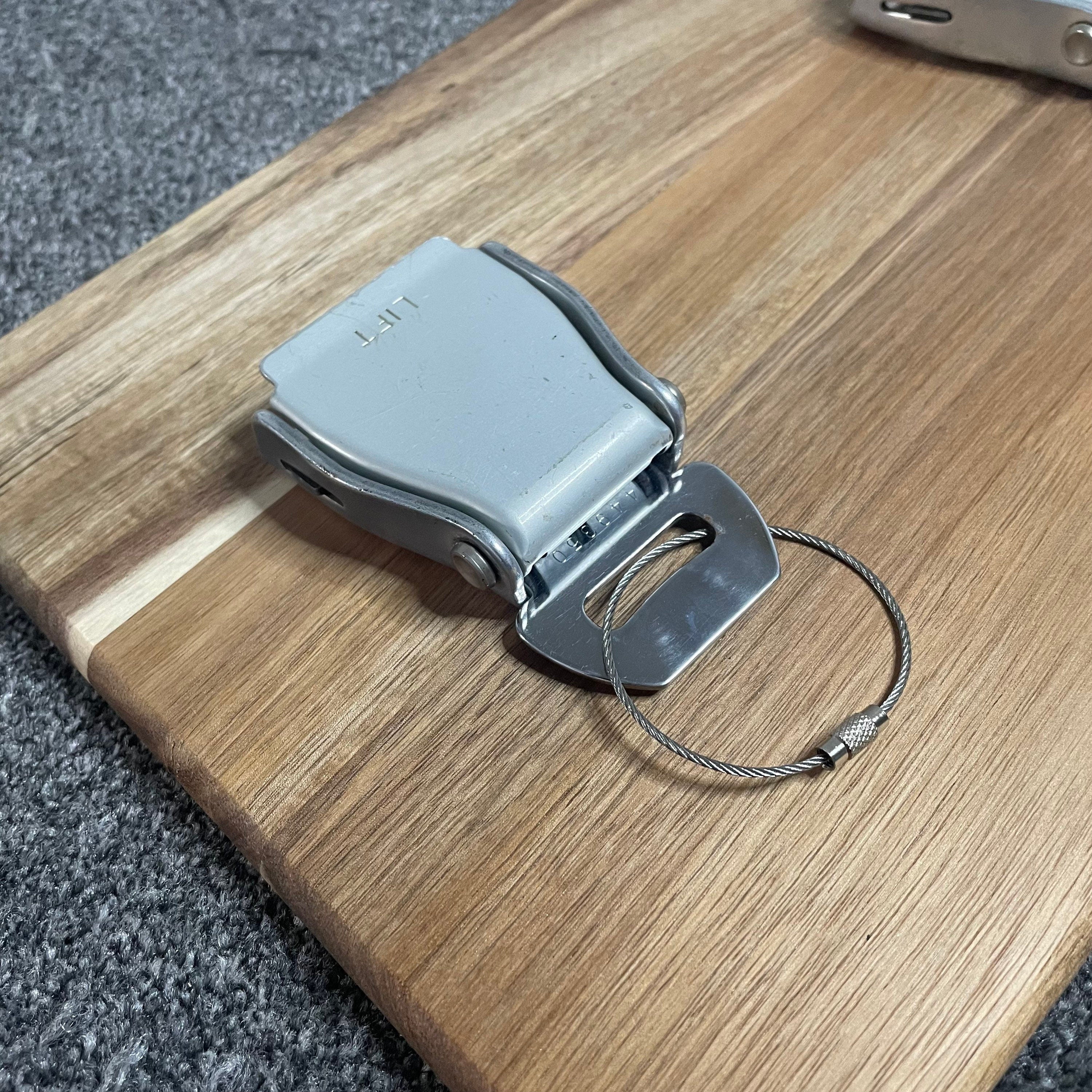 British Airways Airplane Aircraft Seatbelt Key Rack Holder Aviation Upcycle Gift Airbus