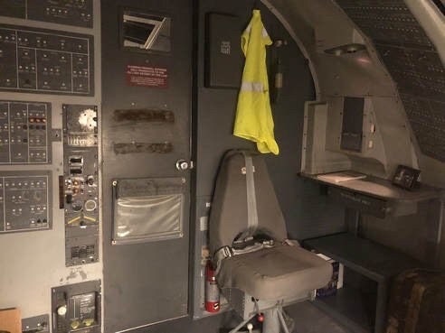 Boeing 727 Cockpit First Observer Jumpseat Upcycled Office Desk Chair Captain Officer