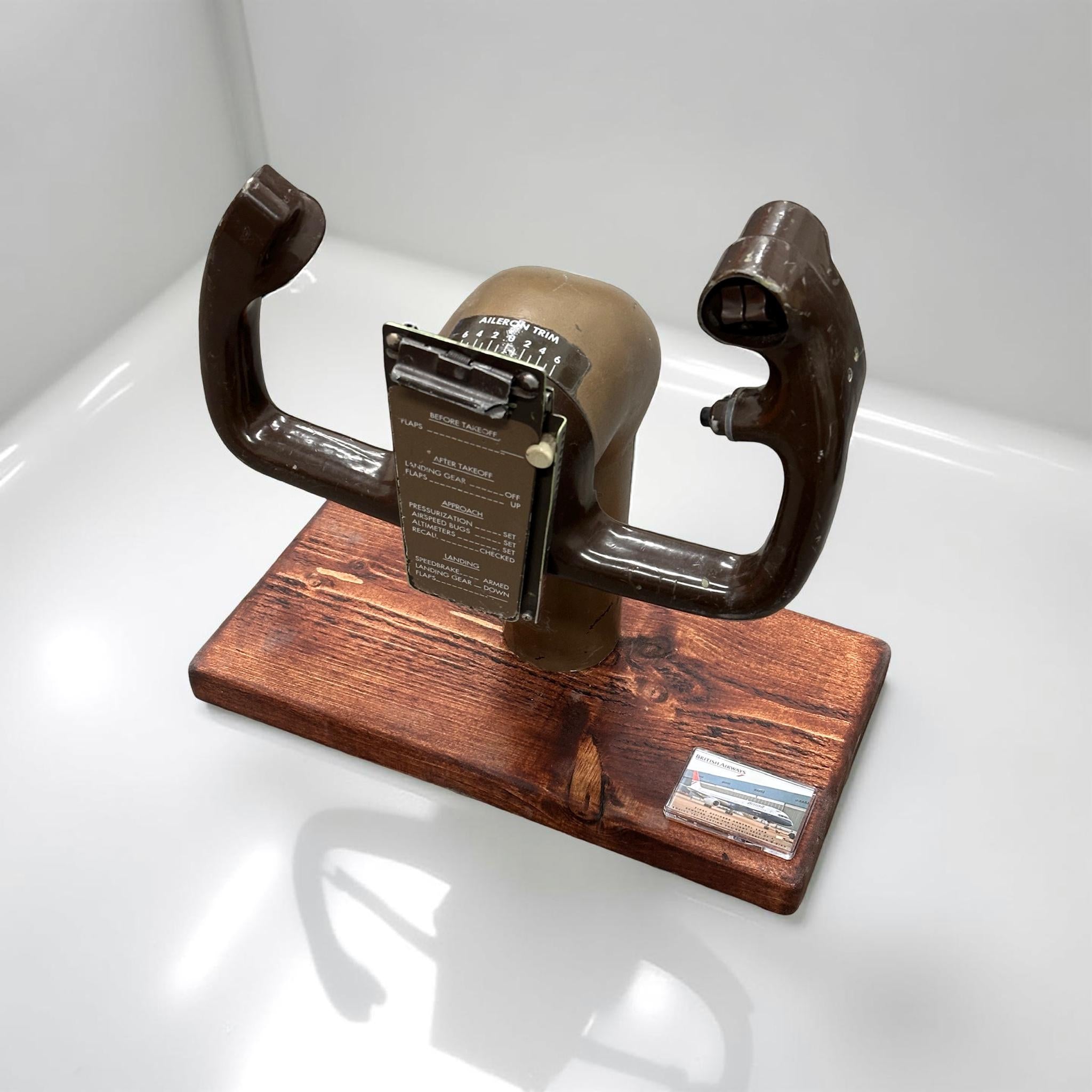 British Airways Boeing 757 First Officer Control Yoke G-BIK Oak Wood Airline Aviation Upcycle Boeing Gift Plane Aircraft Aviator DHL cargo