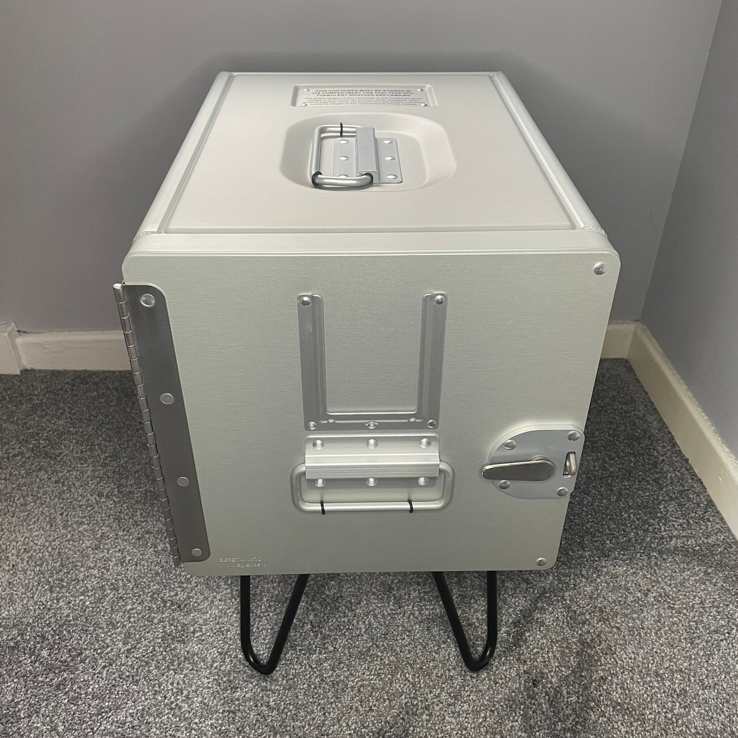 Brand new Galley Box Airline Plane Box Atlas Storage Side Table Handmade With 2 Plastic Airline Drawers