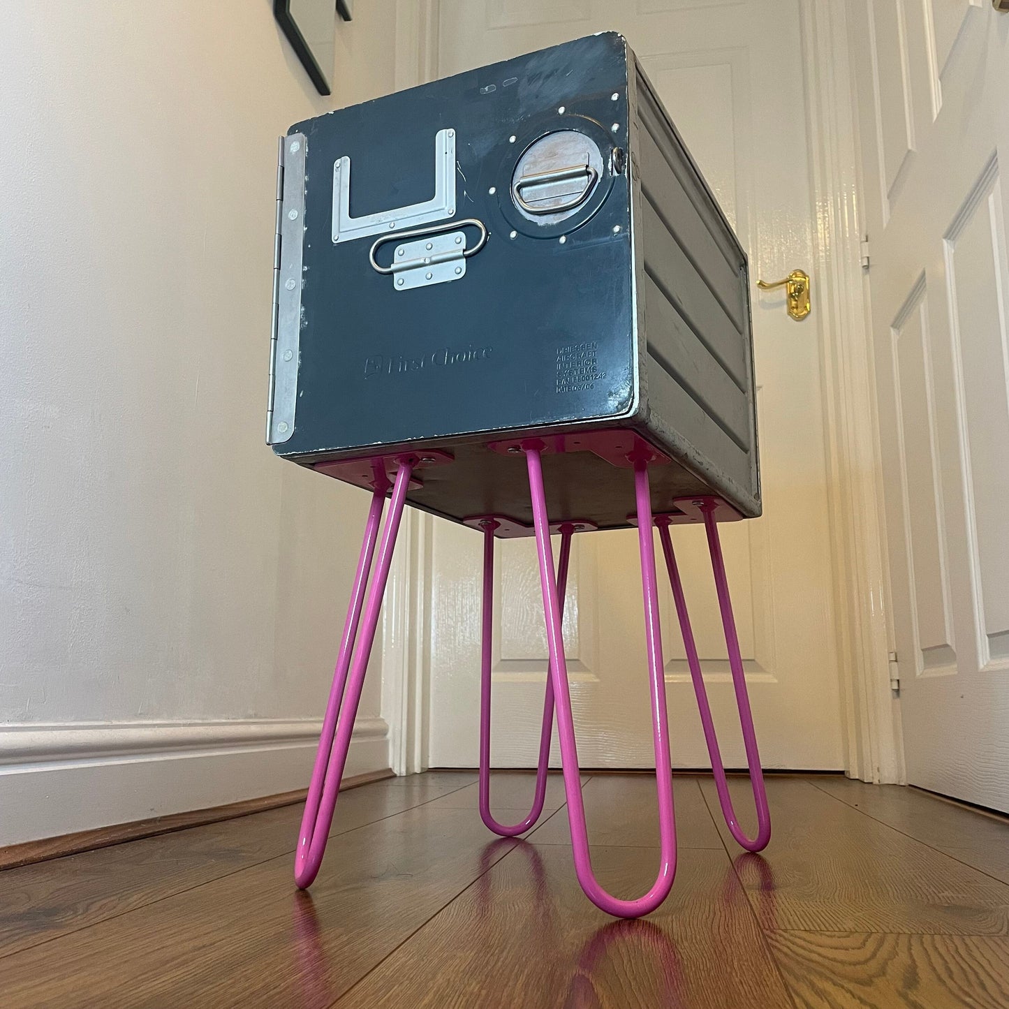 First Choice Airways Galley Box Airline Plane Box Atlas Storage Side Table Handmade Very Rare