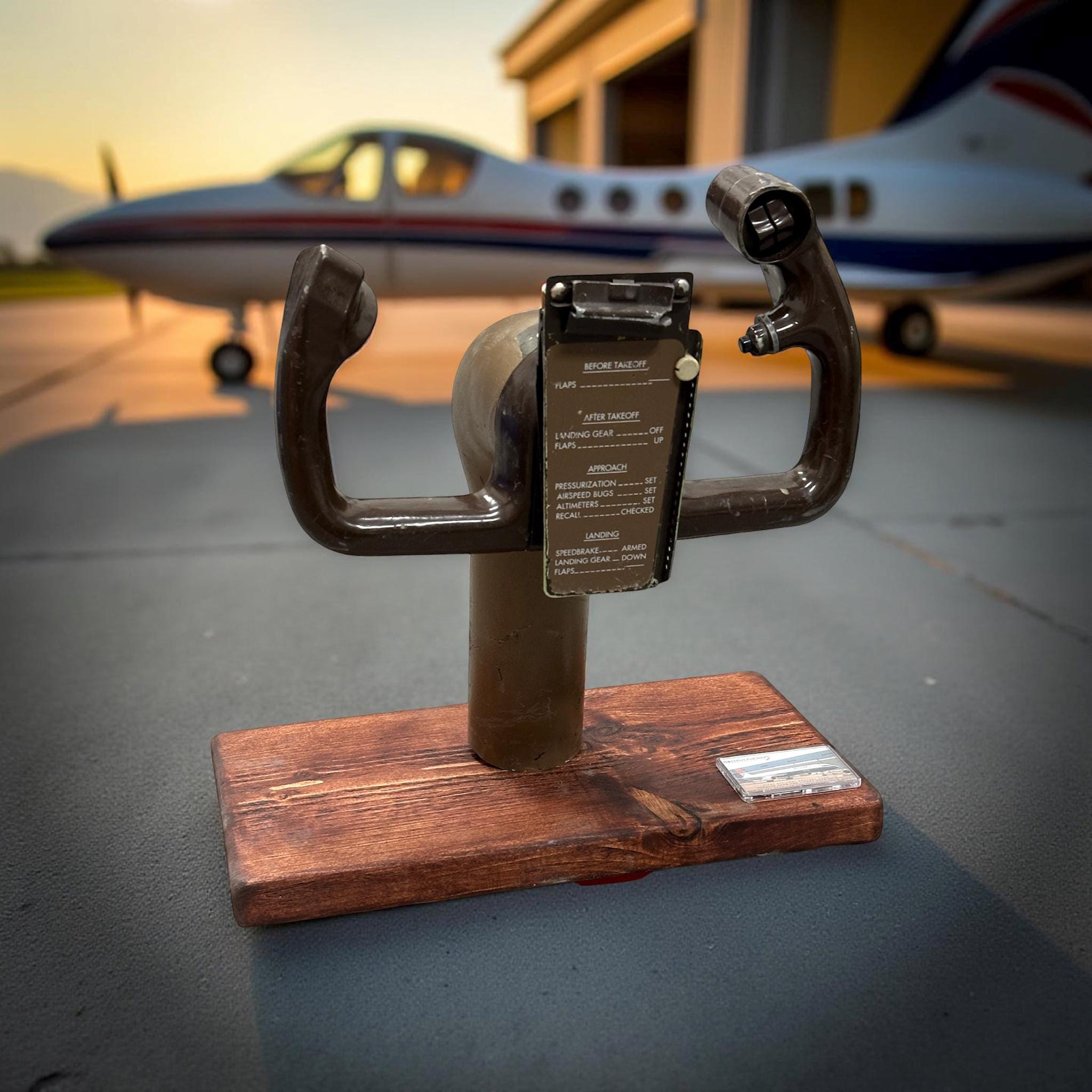 British Airways Boeing 757 First Officer Control Yoke G-BIK Oak Wood Airline Aviation Upcycle Boeing Gift Plane Aircraft Aviator DHL cargo