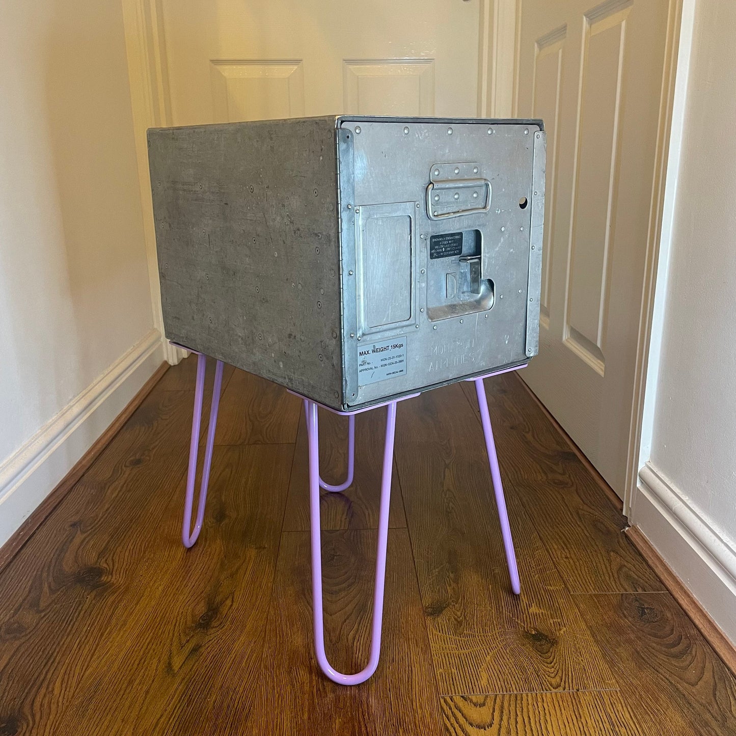 Monarch Airlines Galley Box Airways Plane Box Atlas Storage Side Table Handmade Very Rare