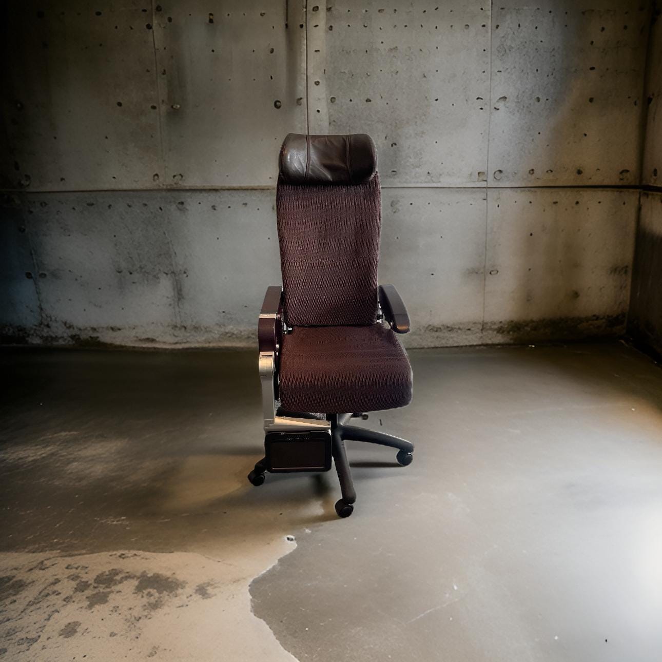 Virgin Atlantic Boeing 747 G-VXLG Bulkhead Premium Economy Upcycled Office Desk Chair Captain Officer