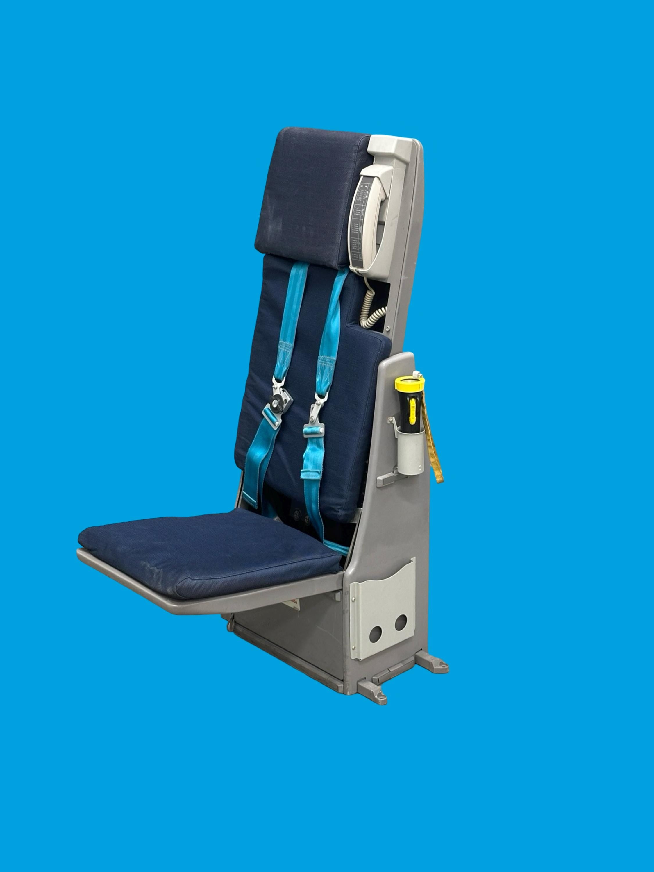 KLM Royal Dutch Airlines Boeing 747 PH-BFW Flight Attendant Crew Seat Pursor Host Hostess Collectible Memorabilia Gift Jumbo Jet 747-400