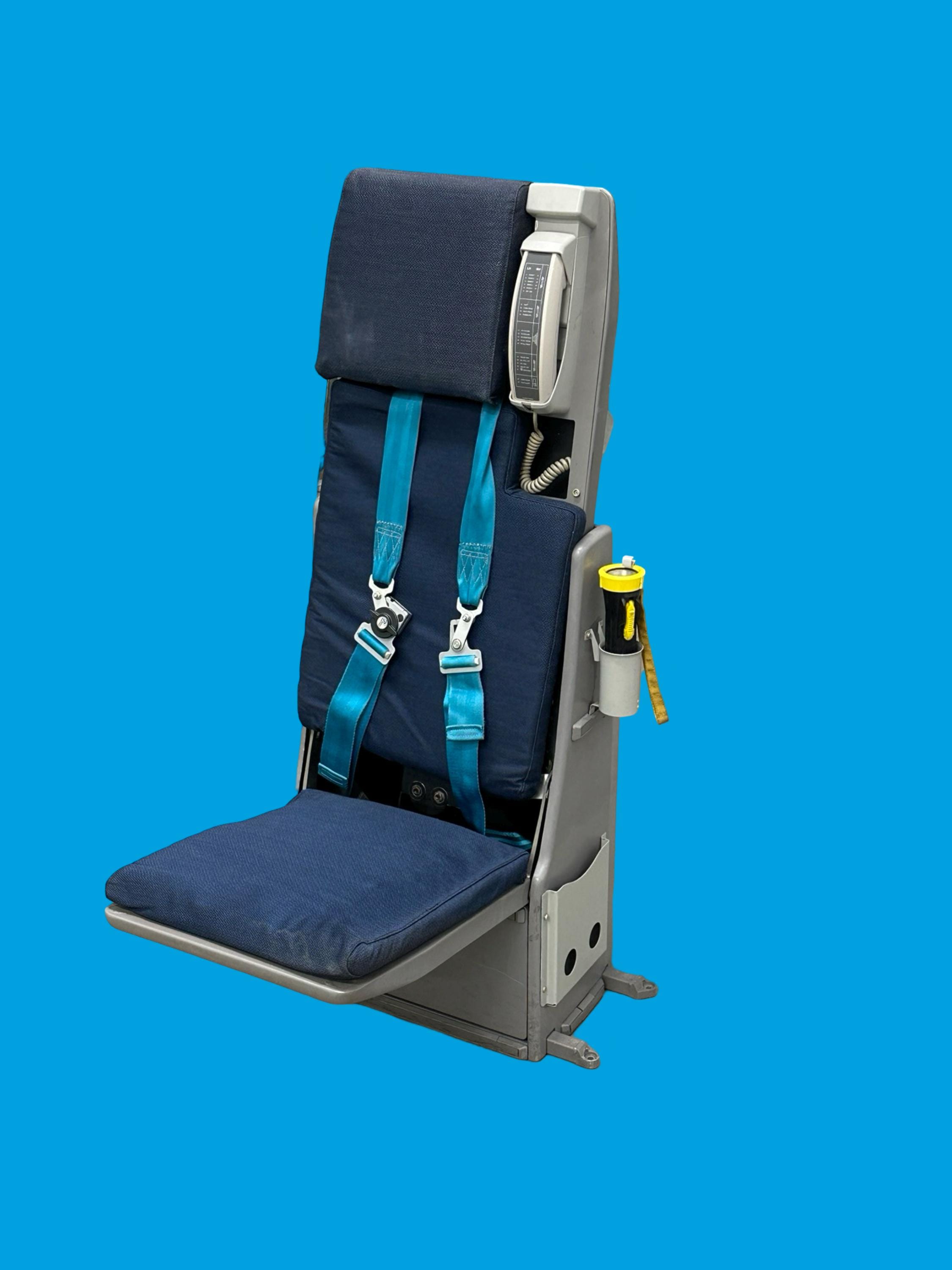 KLM Royal Dutch Airlines Boeing 747 PH-BFW Flight Attendant Crew Seat Pursor Host Hostess Collectible Memorabilia Gift Jumbo Jet 747-400