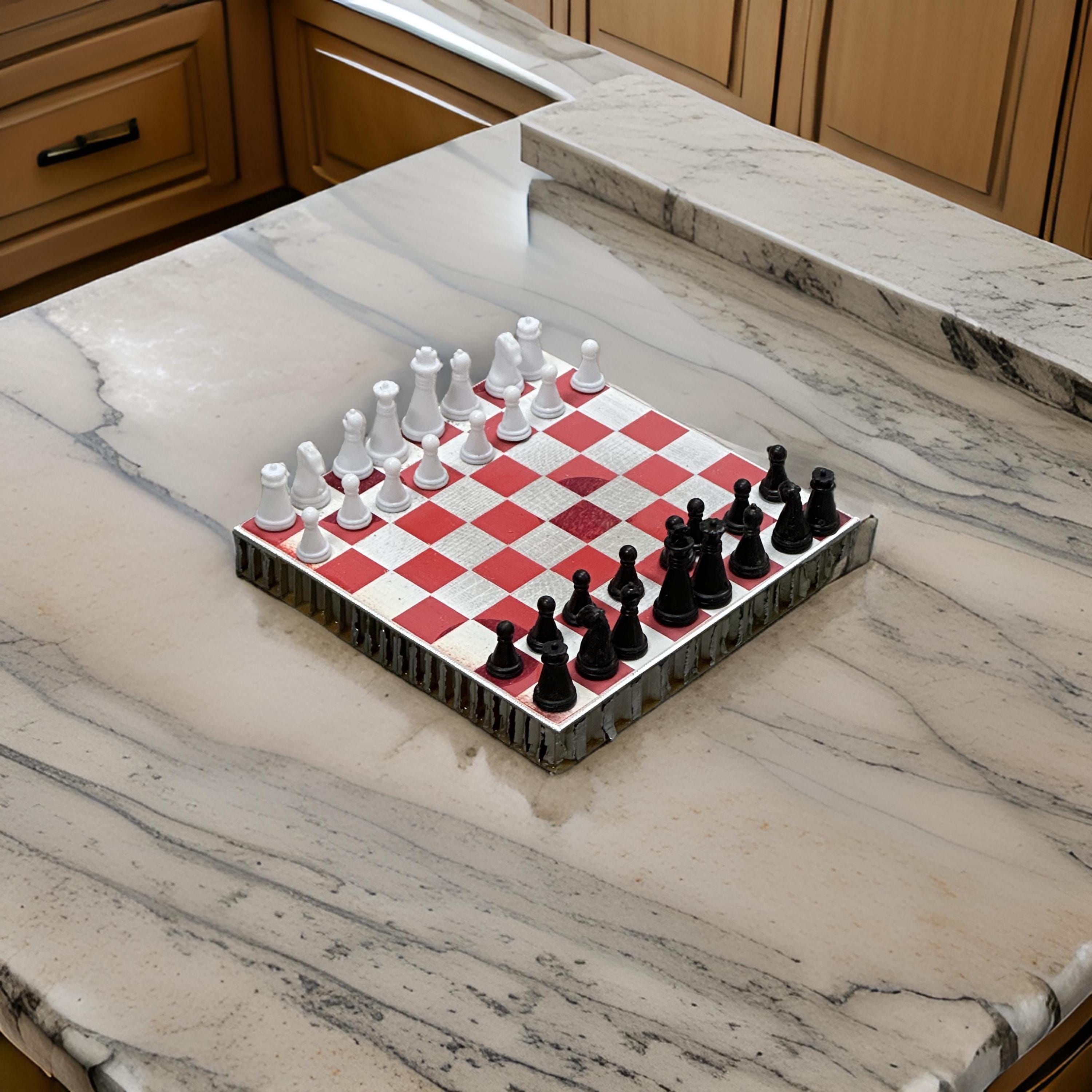 British Airways Boeing 747 Fuselage Cut Chess Board Set World’s First Collectible Airbus memorabilia Pilot gift engraved luxury hack travel