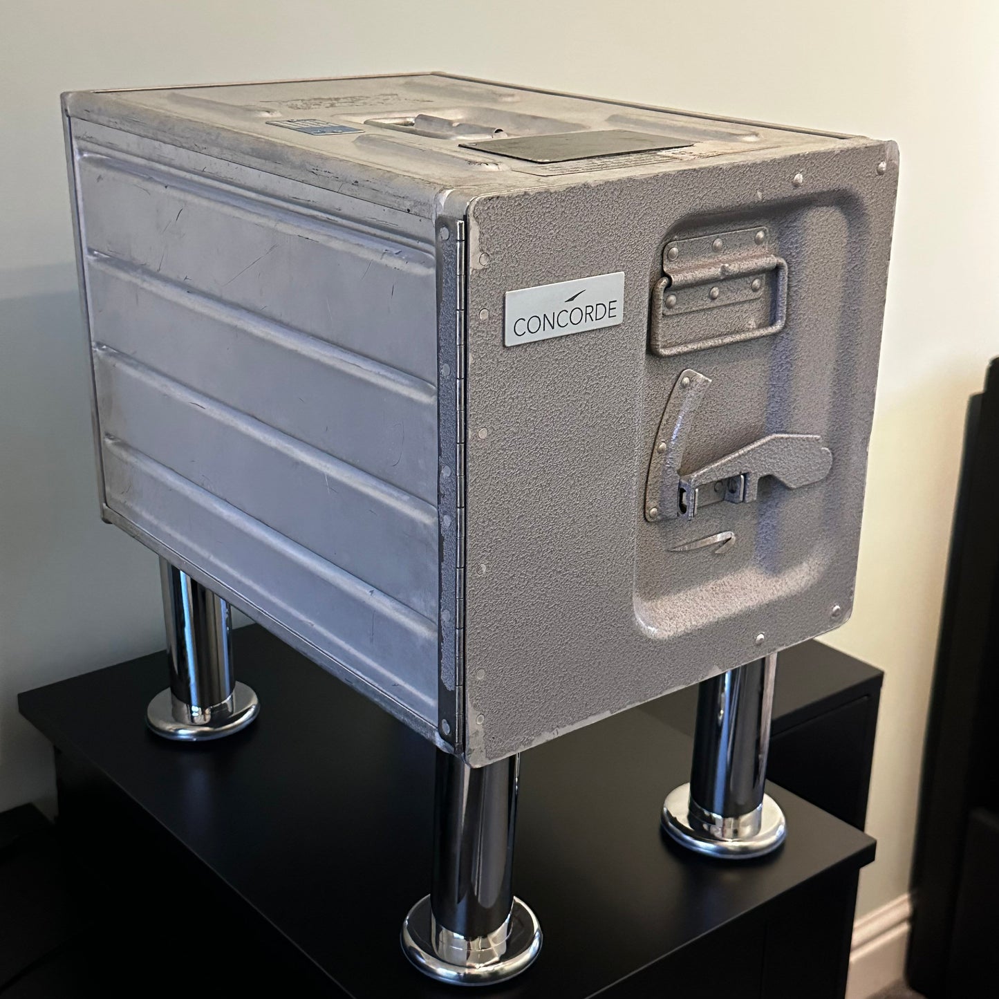 British Airways Concorde G-BOAC Galley Box Meal Cart Airline Speedbird Plane Box Atlas Storage Side Table Handmade Very Rare