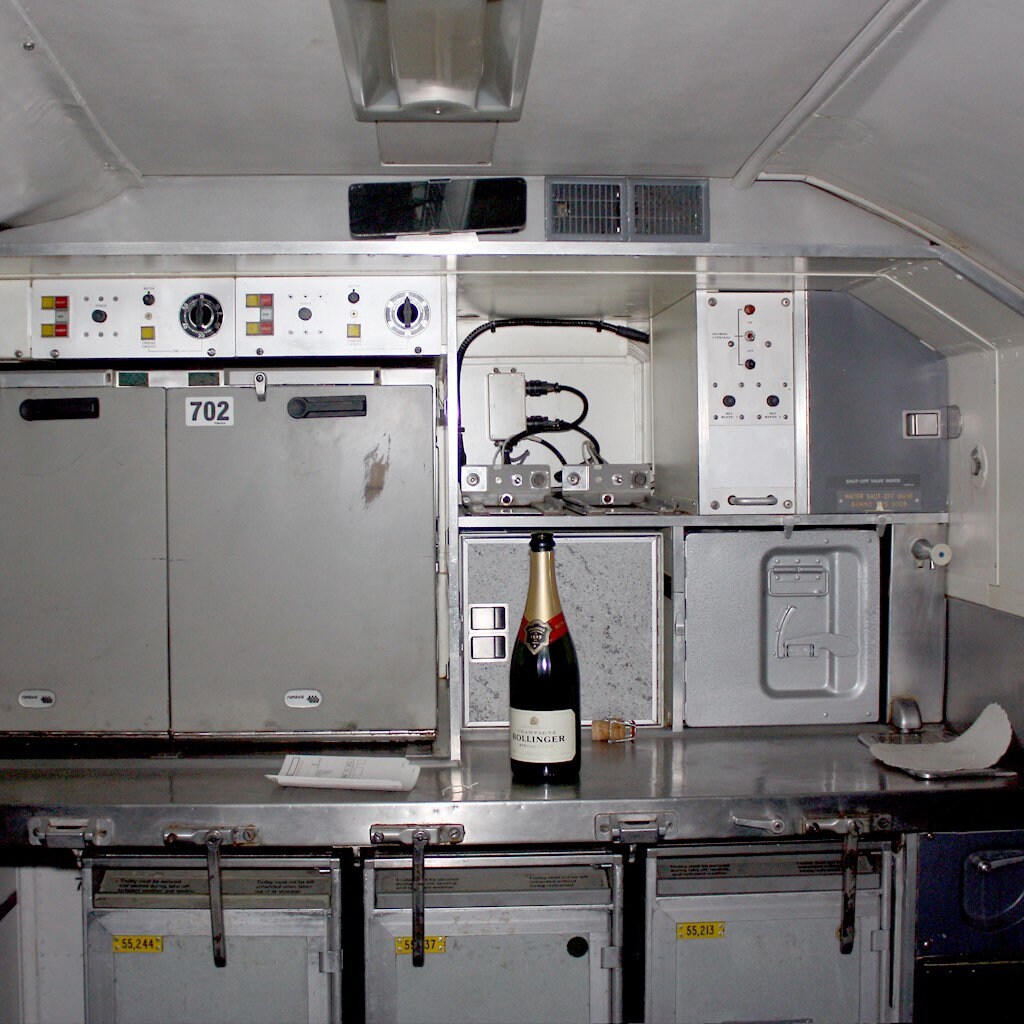 British Airways Concorde G-BOAC Galley Box Meal Cart Airline Speedbird Plane Box Atlas Storage Side Table Handmade Very Rare