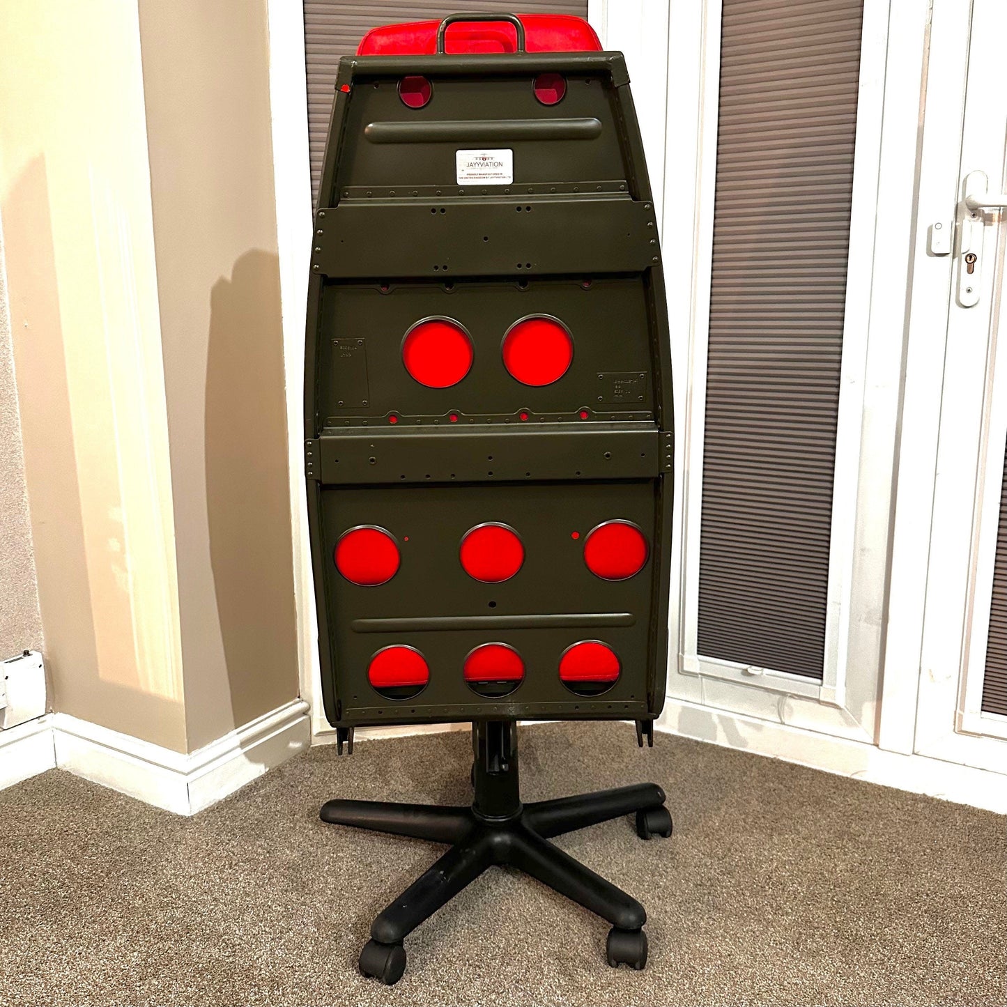 Westland Lynx Helicopter Army Pilot Seat Desk Chair Cockpit First Officer Upcycled Office Desk Chair Captain Officer