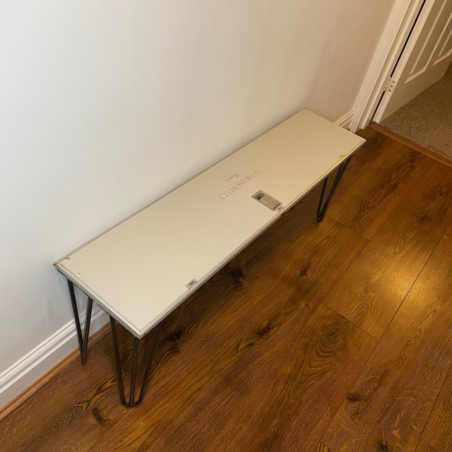 British Airways 747 G-CIVK Gallery Door Table Galley Club World Oneworld Aviation Man cave Aircraft Upcycle Gift oneworld speedbird airbus