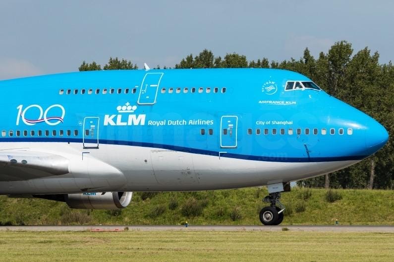 KLM Royal Dutch Airlines PH-BFW Authentic Boeing 747 Crew Torch Flashlight– Aviation Collectible, Display-Only Memorabilia, Unique Aviation