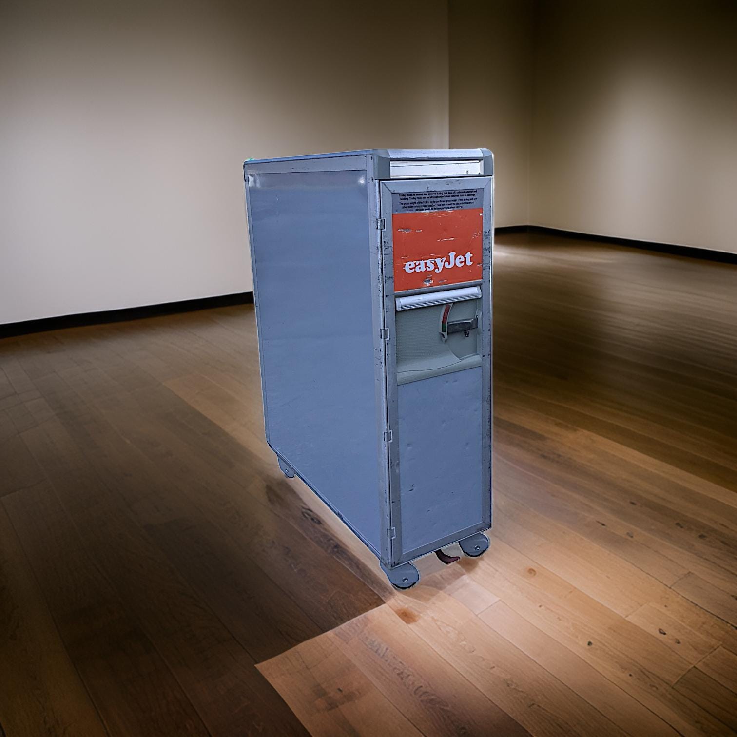 Easyjet Airways G-EZAB Airbus A319 A320 Half Size Meal Cart Trolley Food Galley Box Airline Plane Box Atlas Storage Side Table Handmade Rare
