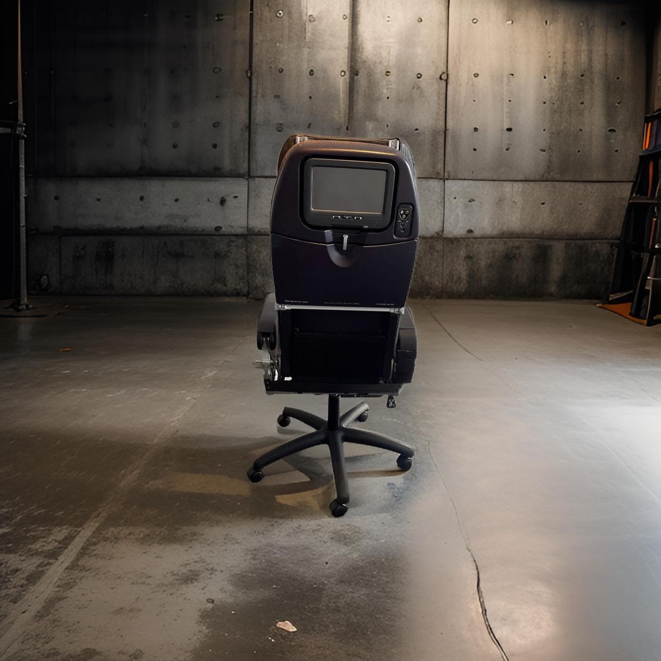 Virgin Atlantic Boeing 747 G-VXLG Bulkhead Premium Economy Upcycled Office Desk Chair Captain Officer