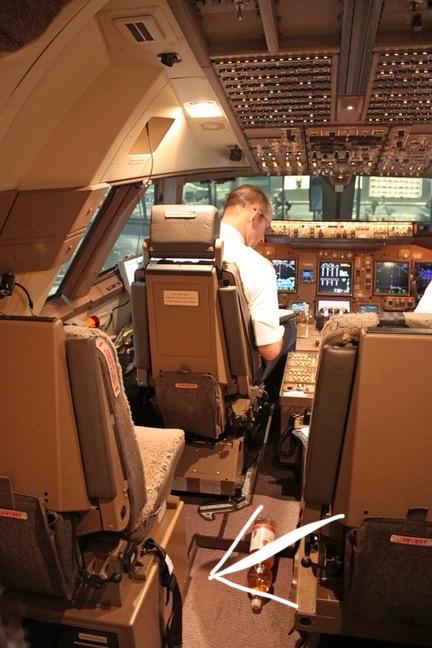 British Airways Boeing 747 G-CIVV Observer Pilot Seat Box Upcycled Box Side Table Heathrow Pilot Captain First Officer Jumbo Jet Queen Skies