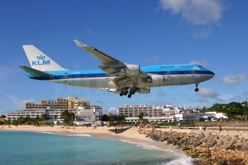 KLM Royal Dutch Airlines Boeing 747 PH-BFG Fuselage Composite Cut Desk Ornament Plaque  Collectible Airbus  Pilot gift