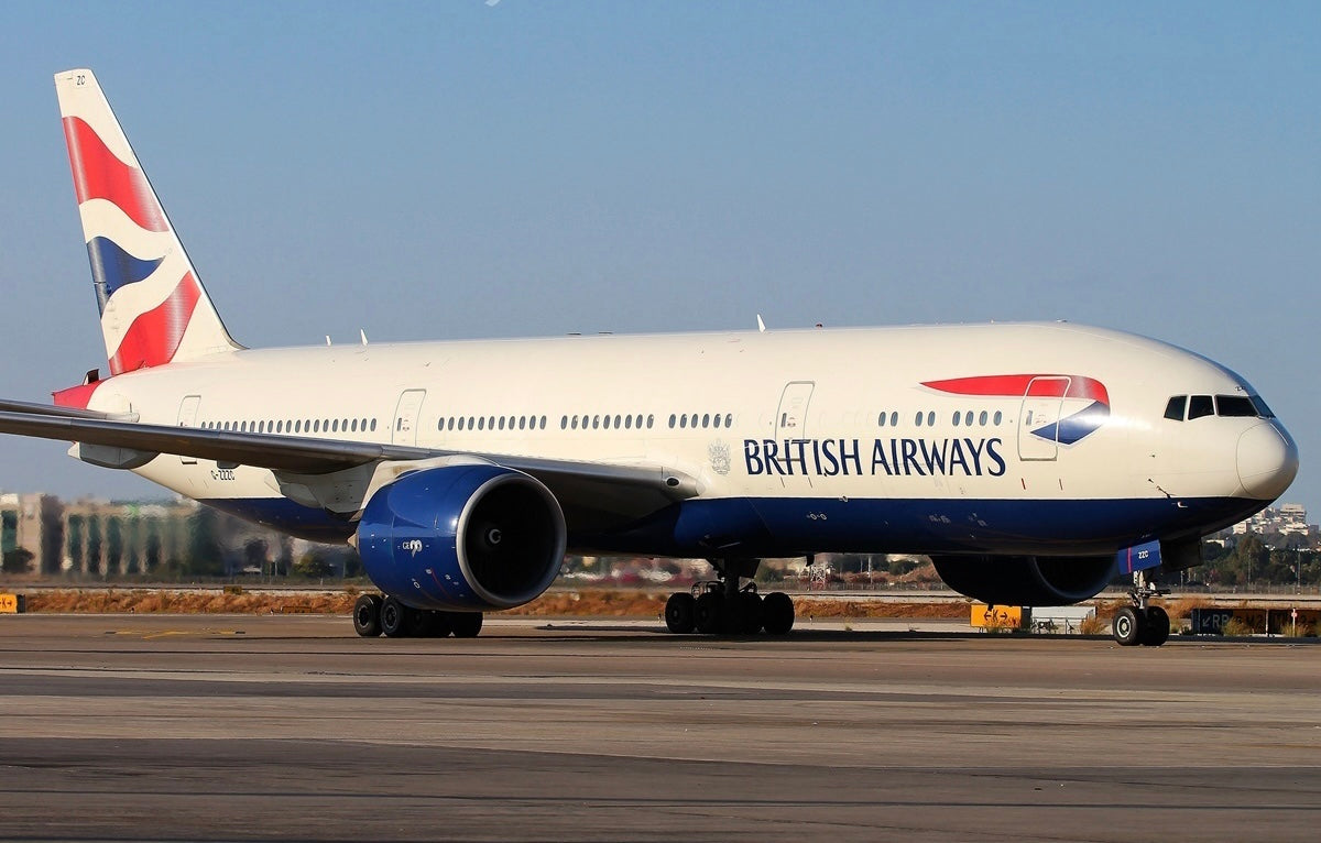 British Airways G-ZZZC Boeing 777 Window fuselage Cut