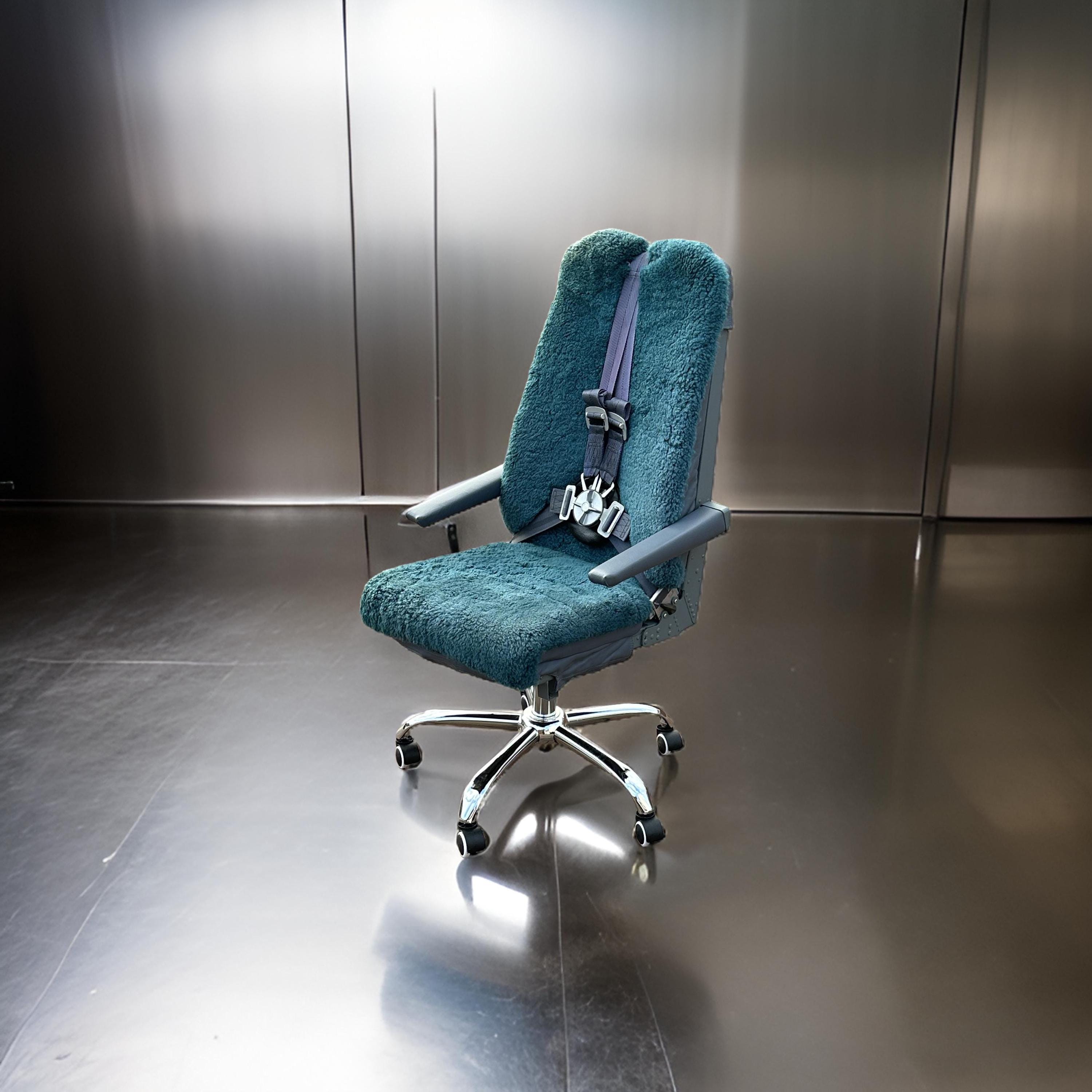 PAN AM N508PA Lockheed L-1011 Tristar Cockpit first second observer Pilot Seat Desk Chair Airline Aviation Upcycle Boeing Plane Aviator Raf