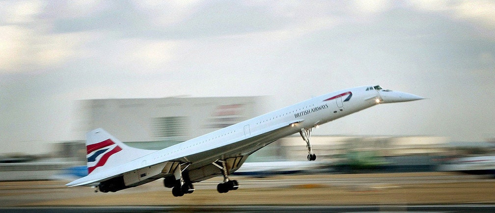 British Airways Concorde Double Leather Seat G-BOAA