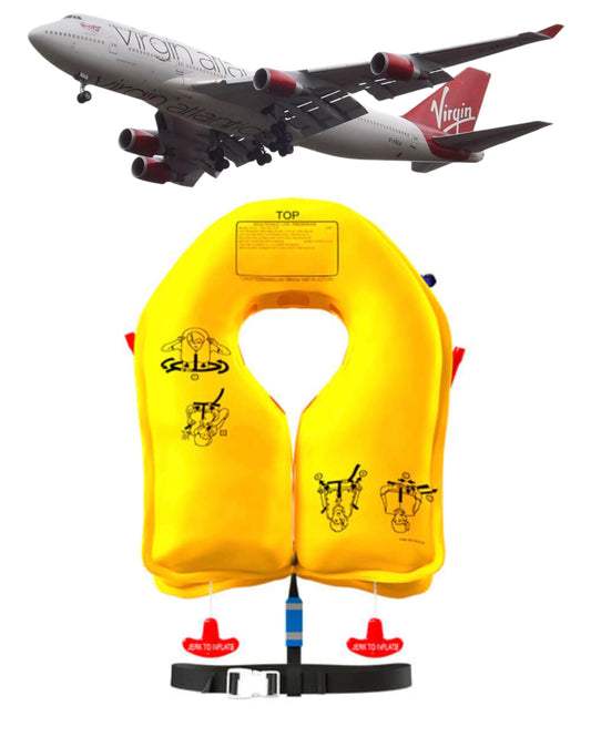 Authentic Boeing 747 Aircraft Life Vest – Aviation Collectible, Display-Only Memorabilia, Unique Aviation Decor