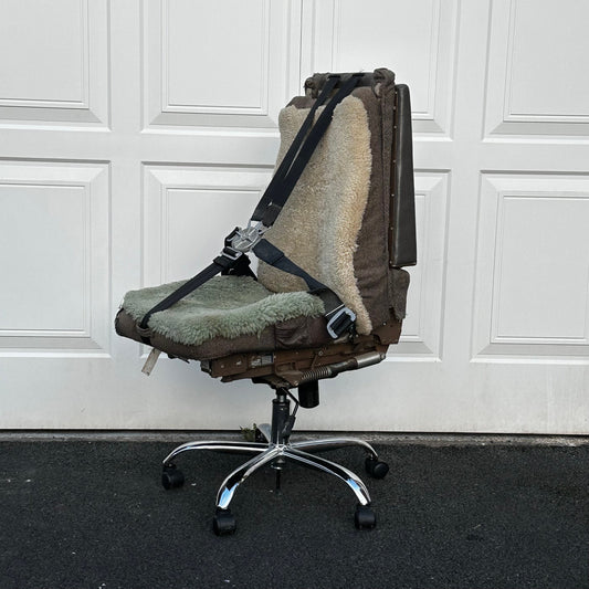 Boeing 767 Cockpit First Observer Jumpseat Upcycled Office Desk Chair Captain Officer