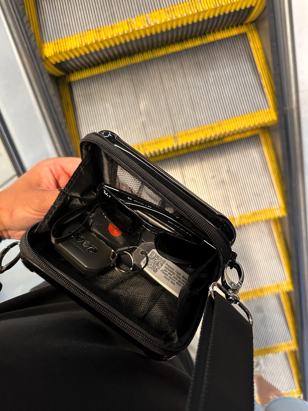 Rimowa x Lufthansa Upcycled Amenity Kit Case Side Bag Satchel Messenger Document Luxury Designer Authentic Genuine Airplane Pilot A346 747