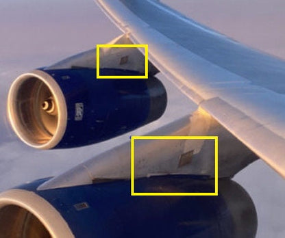 Boeing 747 Jet Engine Vented Pylon Fairing  fuselage Cut Airline Aviation Upcycle Boeing Gift Plane Aircraft Aviator