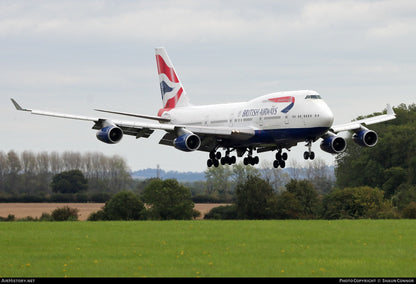 British Airways G-CIVO Boeing 747 Royal Mail Logo fuselage Cut Airline Aviation Upcycle Boeing Gift Plane Aircraft Aviator