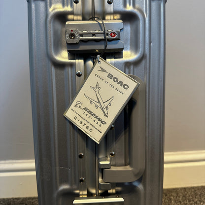 British Airways Boeing 747 G-BYGC Fuselage Cut Luggage Tag Keychain Keyring Plaque  Collectible Airbus memorabilia Pilot gift engraved