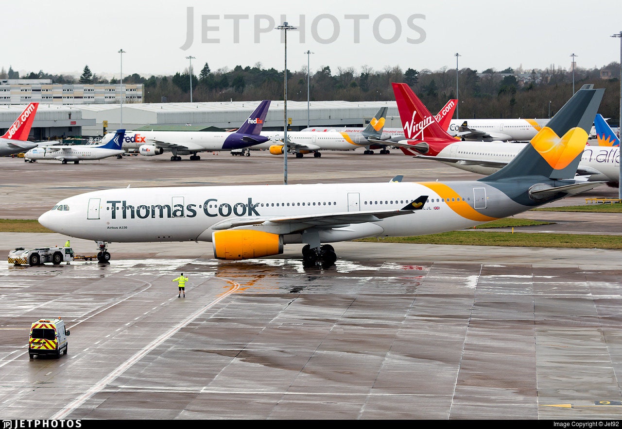 Thomas Cook Airbus A330 G-MLJL upcycled office desk chair Boeing aviator pilot  Flight deck long haul