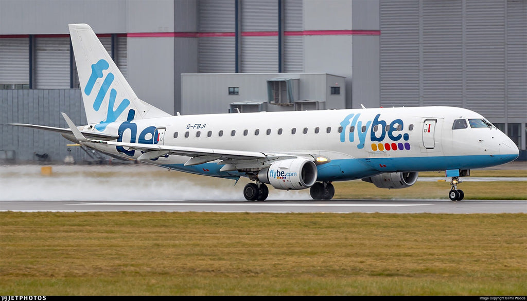 FLYBE AIRLINES G-FBJI Embraer 175 Window fuselage Cut Airline Aviation Upcycle Boeing Gift Plane Aircraft Aviator