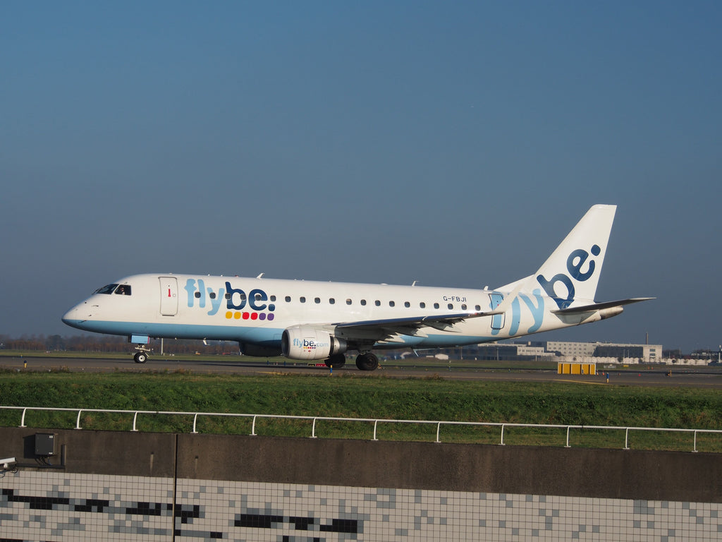FLYBE AIRLINES G-FBJI Embraer 175 Window fuselage Cut Airline Aviation Upcycle Boeing Gift Plane Aircraft Aviator