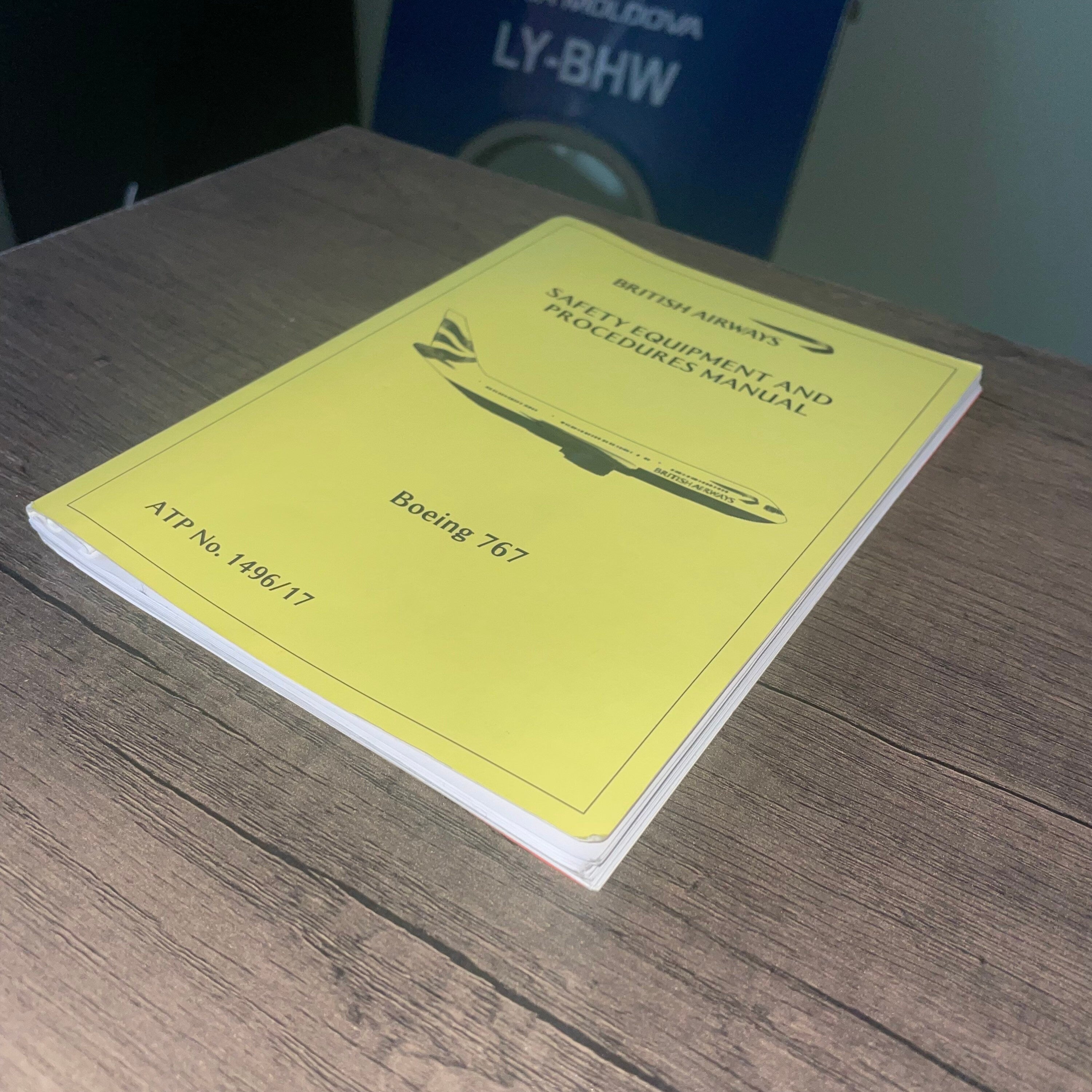 British Airways Boeing 767 Safety Equipment Manual Revision Engineering Training Rare Boeing Collectible Airbus