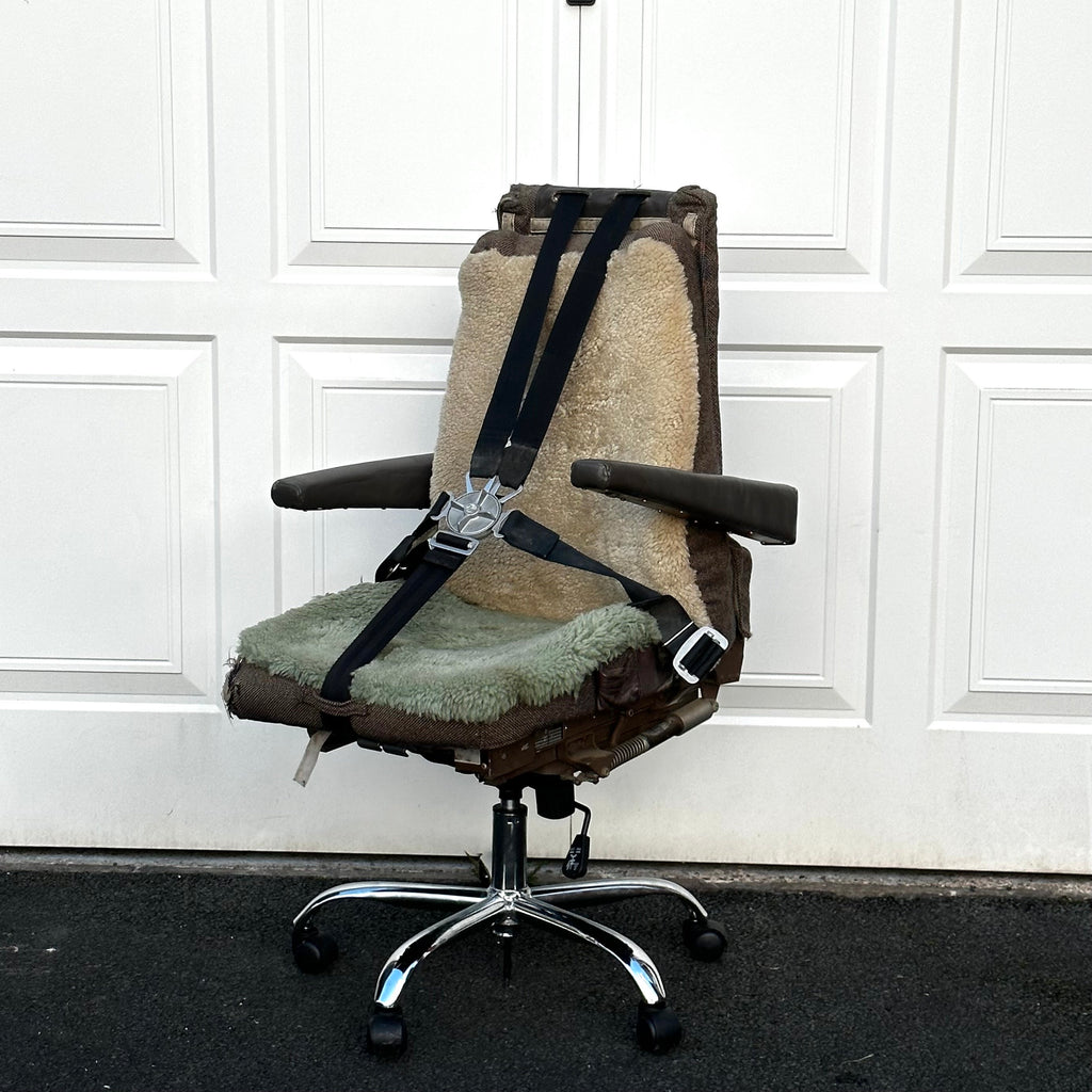 Boeing 767 Cockpit First Observer Jumpseat Upcycled Office Desk Chair Captain Officer