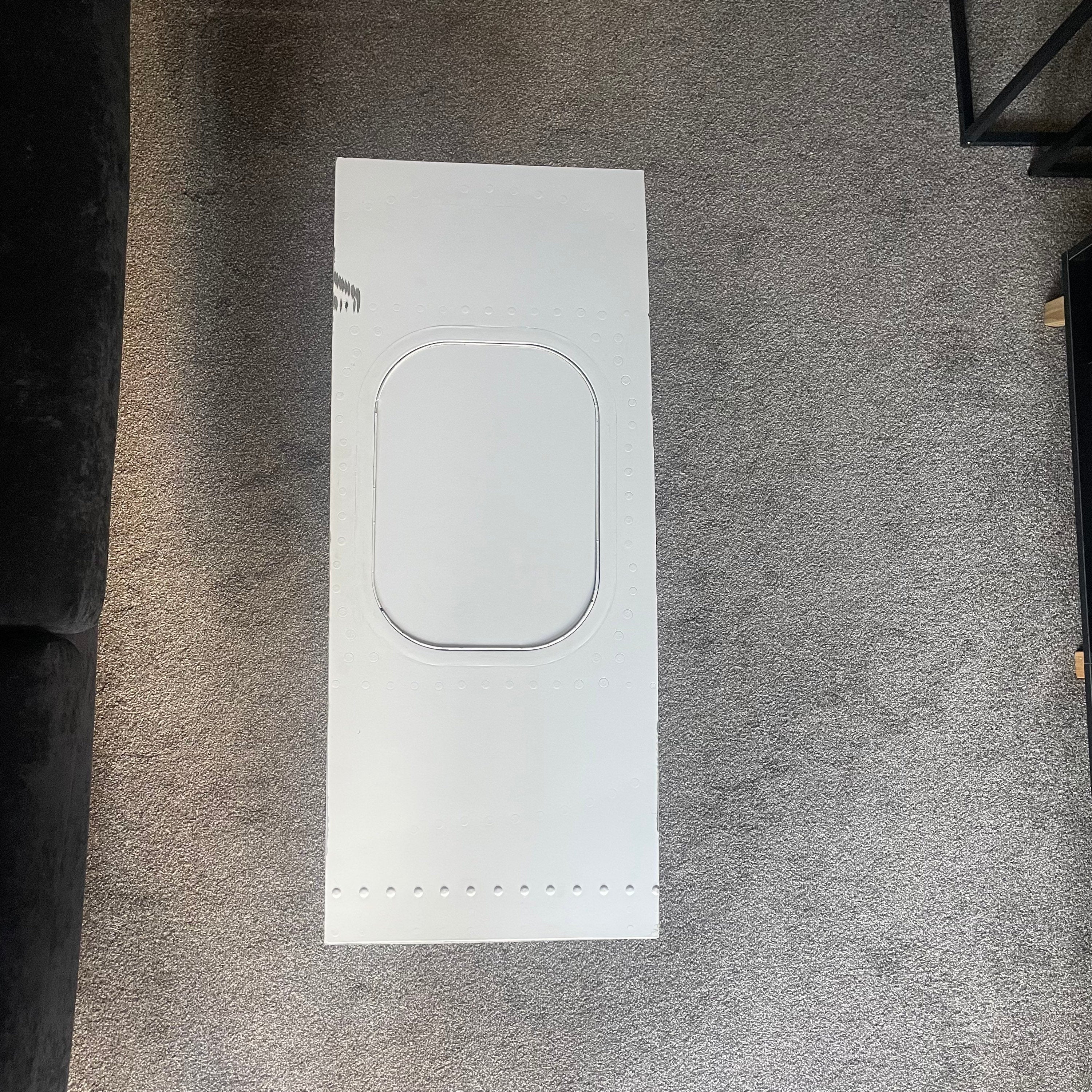 British Airways Boeing 747 G-CIVU Window Cut Coffee Table Fairing Table fuselage Airline Aviation Upcycle Boeing Gift Plane Aircraft Aviator