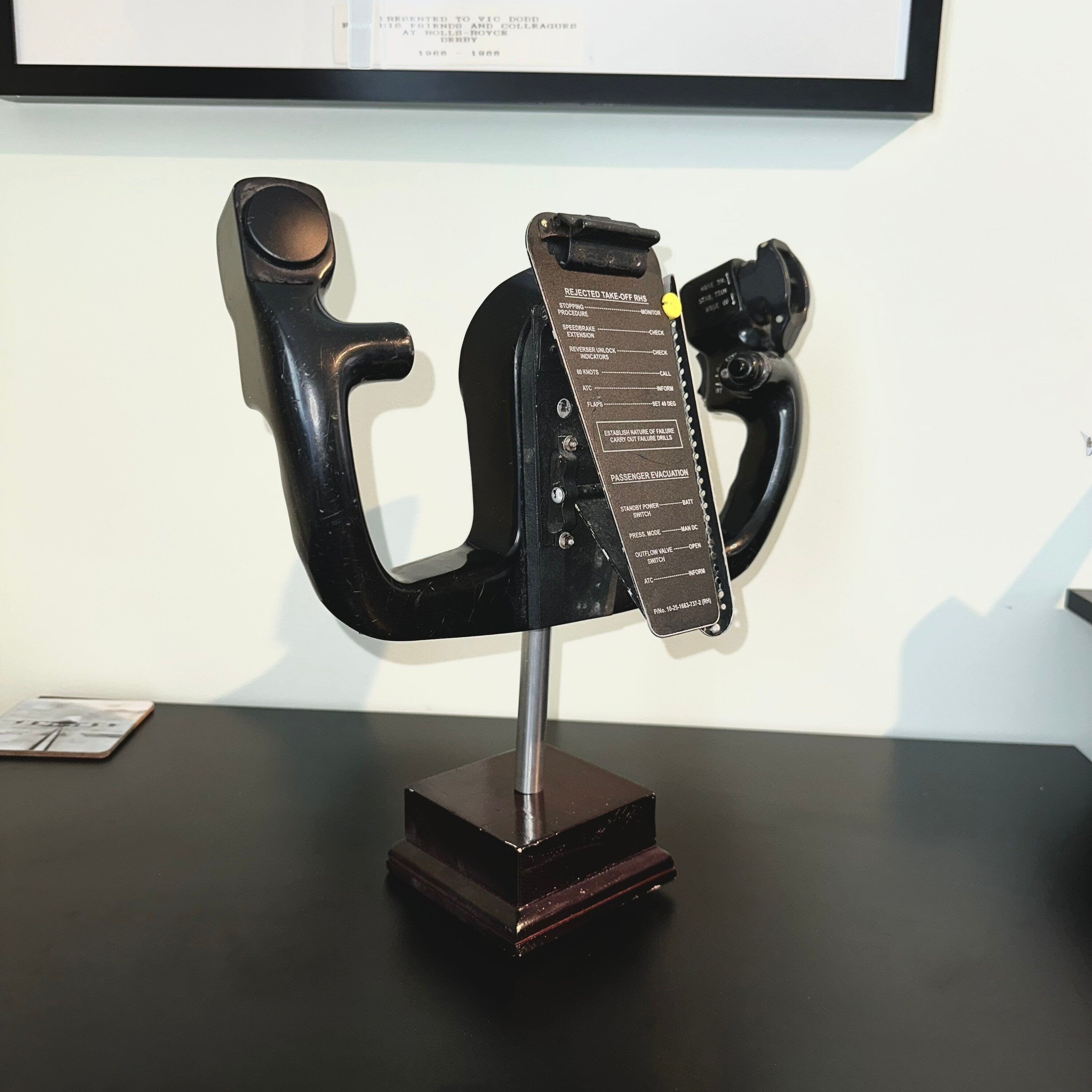 Jet2 G-GDFH Boeing 737 First Officer Control Yoke Airline Aviation Upcycle Boeing Gift Plane Aircraft Aviator
