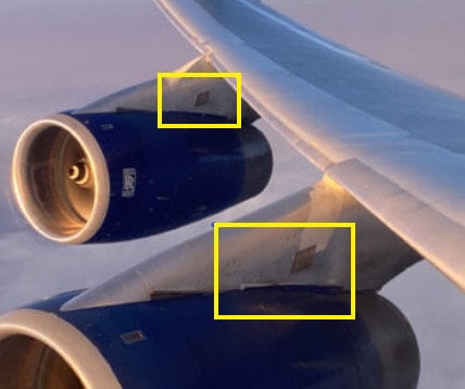 Boeing 747 Jet Engine Vented Pylon Fairing  fuselage Cut Airline Aviation Upcycle Boeing Gift Plane Aircraft Aviator
