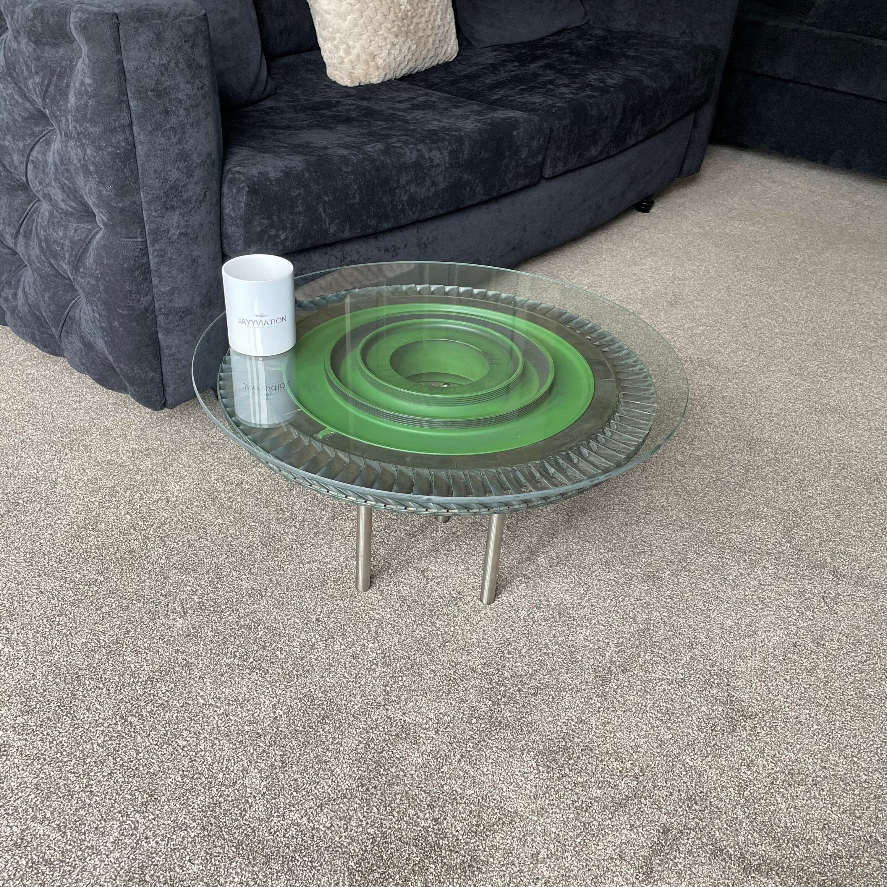 Rolls Royce Sepecat Jaguar Adour 104 Upcycled Coffee/Side Table RAF MOD