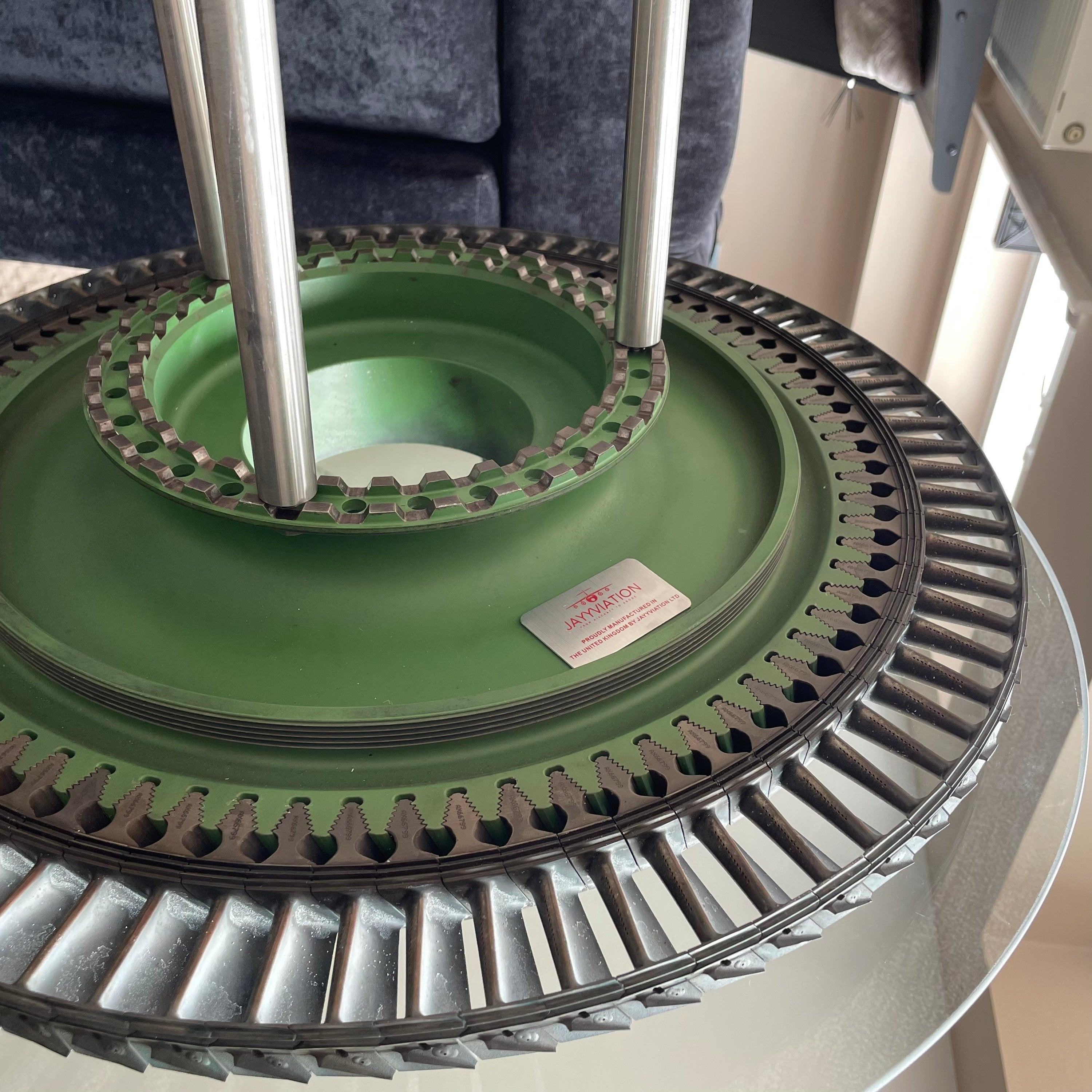Rolls Royce Sepecat Jaguar Adour 104 Upcycled Coffee/Side Table RAF MOD