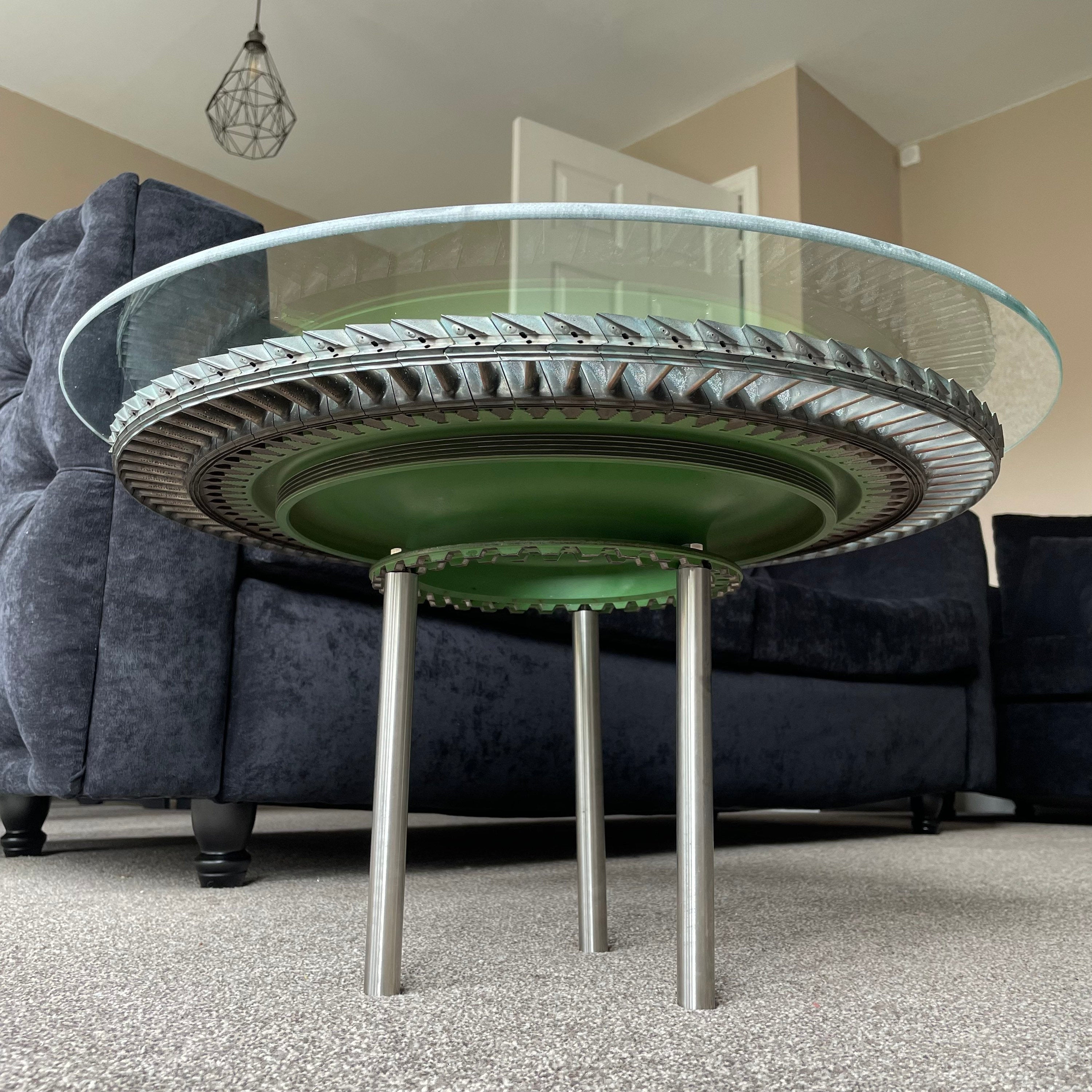 Rolls Royce Sepecat Jaguar Adour 104 Upcycled Coffee/Side Table RAF MOD