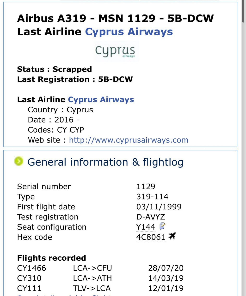 Cyprus Airways 5B-DCW A319 Window fuselage Cut Airline Aviation Upcycle Boeing Gift Plane Aircraft Aviator United northwest