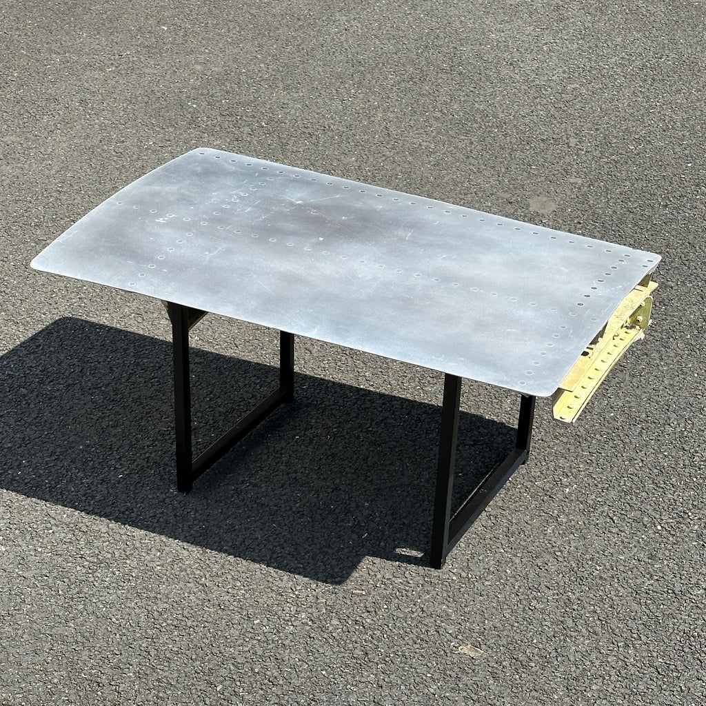 Aircraft fuselage rivetted skin fuselage Cut Coffee Table Airline Aviation Upcycle Boeing Gift Plane Aircraft Aviator