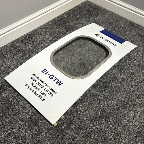 Air Astana EI-GTW Boeing 757 Window fuselage Cut Airline Aviation Upcycle Boeing Gift Plane Aircraft Aviator
