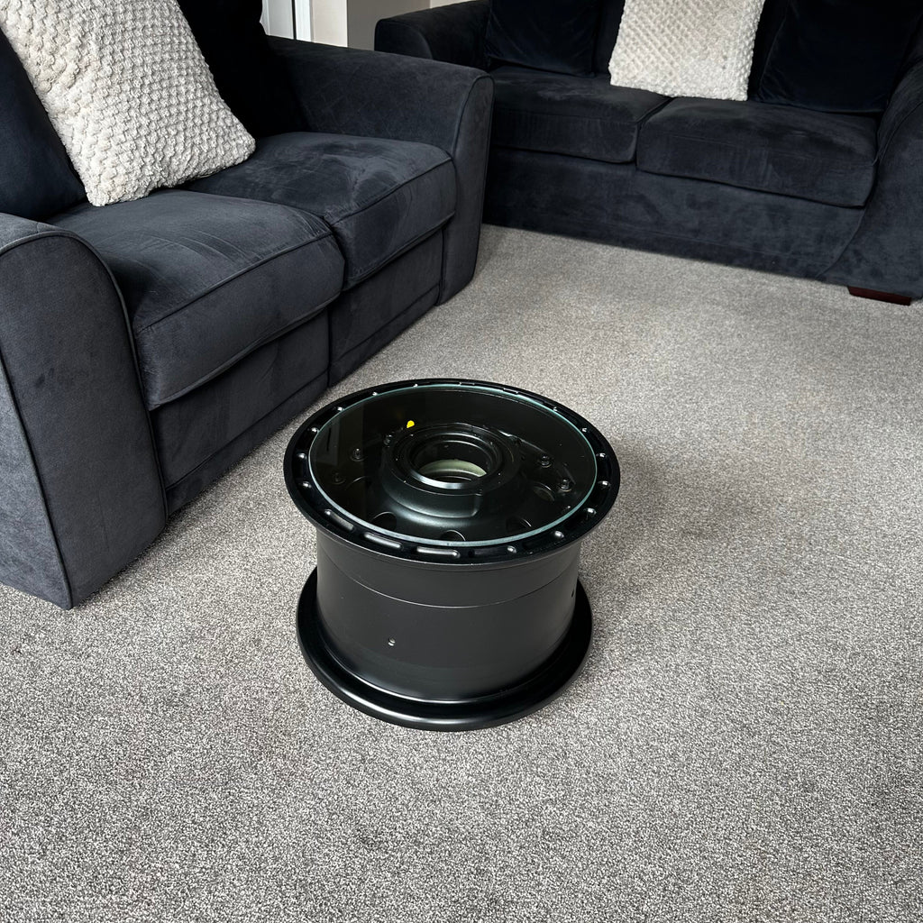 Bae 146 Aircraft Main Wheel Landing Gear Coffee Side Table With Bearings Upcycled airbus boeing speedbird concorde raf mod