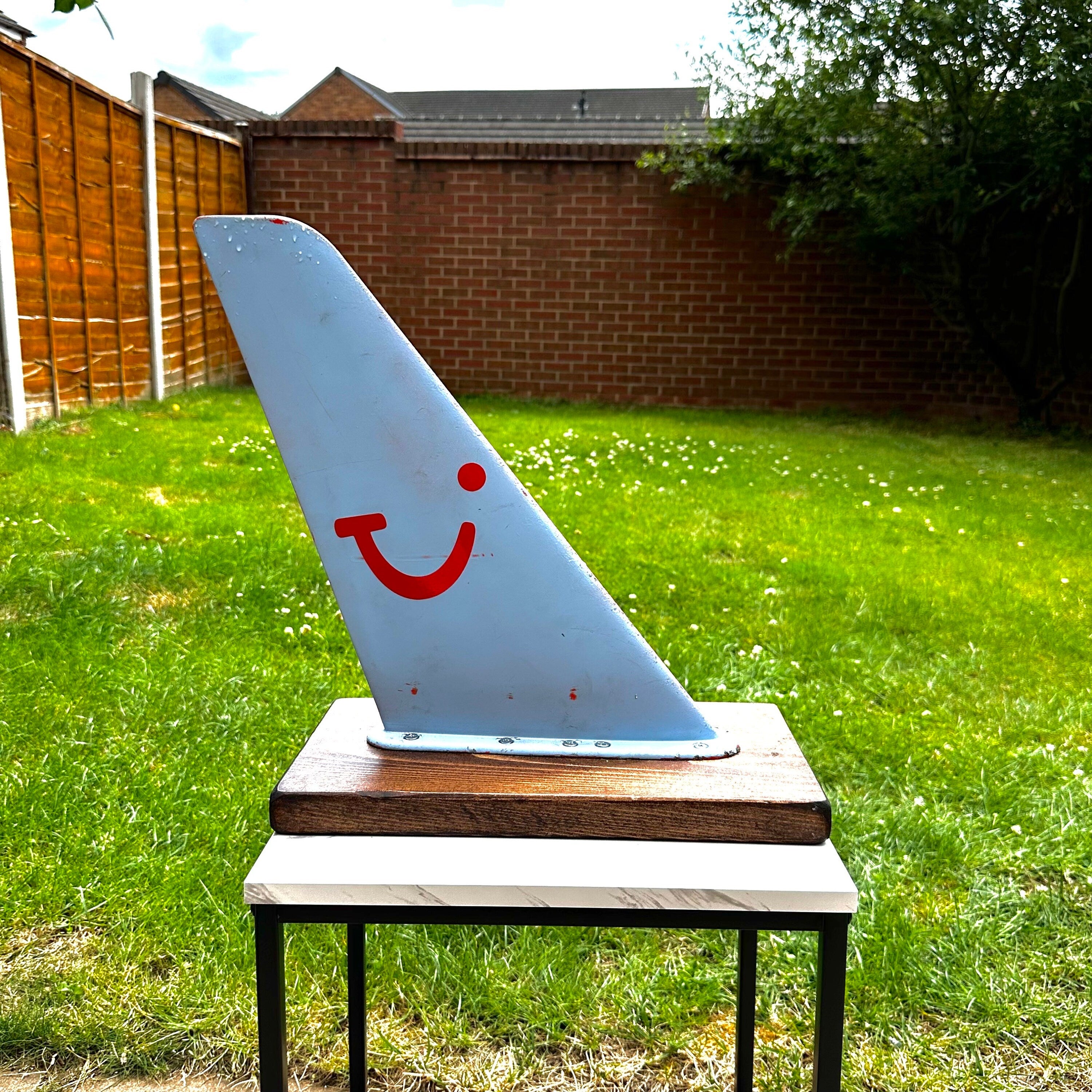 Tui Airways Mounted VHF Antenna Upcycled Ornament Paperweight RAF MOD adour boeing airbus pilot aviator