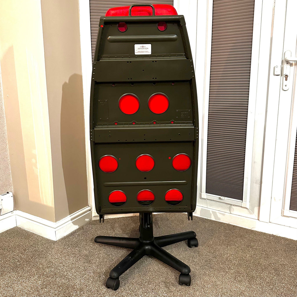 Westland Lynx Helicopter Army Pilot Seat Desk Chair Cockpit First Officer Upcycled Office Desk Chair Captain Officer