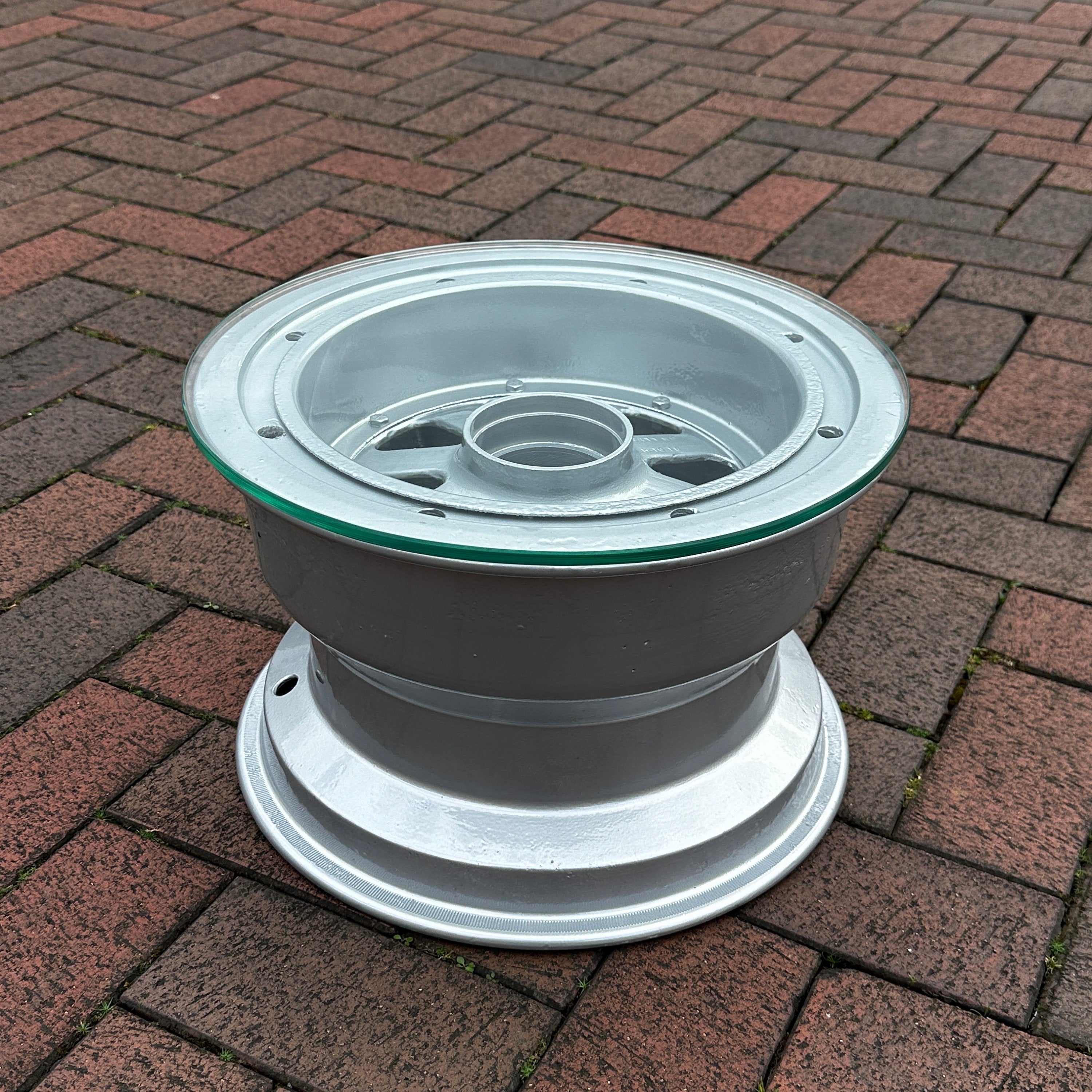 Boeing Stearman / B25/B29 Superfortress Wheel Coffee table Upcycled airbus boeing speedbird concorde raf mod